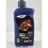 ELF Moto 4 Gold 15W-50 Motorcycle Engine Oil/Minyak Hitam