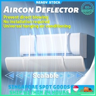 SG Seller Stock Aircon deflector Wall mounted air conditioning Anti-Direct Blowing Universal Air Conditioning Windshield