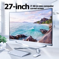 All in one pc desktop 27 inch curved surface AIO Intel Core i7 ออล - อิน - วัน PC ขนาด 27 นิ้ว คอมพิวเตอร์ เดสก์ท็อปพีซี แรม 16GB 512GB SSD computer all in one คอมพิวเตอร์ราคาถูก Free Asus Wireless Mouse