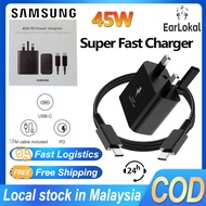 Samsung 45W Super Fast Charging 2.0 Adapter PD 3.0 PPS Travel Wall Charger with 1.8m 5A Type-C to Ty