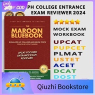 learning books ☃UPCAT Reviewer 2024 Maroon Bluebook - Updated UPCAT-FOCUSED ENTRANCE EXAM REVIEWER 2