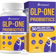 Lifeatlas GLP ONE Supplement Probiotic | GLP ONE with 30 Billion AFU Akkermansia Probiotic, GLP ONE 