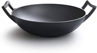 Cast Iron pan Flat Bottom Wok Non-Stick Wok Induction Cooker General Pig Iron pan Warm as ever