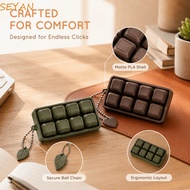 SEYAN Keyboard Keychain, Key Cap Clicker 3D Printed Keycap Fidget Keychain, Keyboard Button Finger B