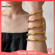 [chea]   Adjustable Necklace Bendable Snake Chain Necklace Flexible Snake Chain Necklace Hip Hop Sty