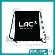 lac nutrition for life Travel Sport Drawstring Bag Canvas Unisex Gym Workout School Backpack Travel 