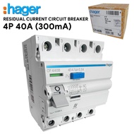 HAGER CF440B CF463B CFC684B 40A 63A 100A 4 POLE 300mA ELCB RCCB