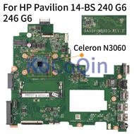 【Hot New Release】 Da00p1mb6d1 Da00p1mb6d0 For Pavilion 240 246 G6 14-Bs Notebook Mainboard N3060 925