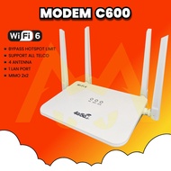 Modem Rumah WiFi Tanpa Had 4G CPE Modem C600 WiFi6 Router Unlimited Internet For Home Support All Te