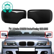 1Pair Rear View Mirror Covers Side Mirror Caps For E46/E39 3/5 Series 1998-2005 Gloss Black 51168238