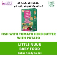 Little Nuur Fish With Tomato Makanan Bayi Bubur Ready To Eat Eatalian Express Baby food 100g Babyfoo