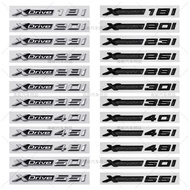50X New ABS Chrome Glossy Black Car XDrive Emblem Trim Sticker XDrive 18i 20i 25i 28i 30i 35i 40i 48