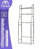 3-Tier Bathroom Storage Shelf Stainless Steel Toilet Shelf Rack Toilet Storage Rack Organizer