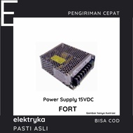 FORT Power Supply AC to DC 15VDC output ampere 1A/2.2A/3.4A/6.6A/9.5A/13A