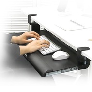 Keyboard storage tray desk rail sliding stand storage drawer detachment