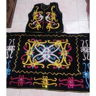 Baju Tradisi wanita Orang Ulu,Taah kilep,Baju Dayak Borneo