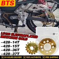 BTS RACING 428 FZ150 Y15ZR HARDEN SPROCKET SPOCKET14T 15T 37T 38T SPOKET HEAVY DUTY 100%ORIGINAL