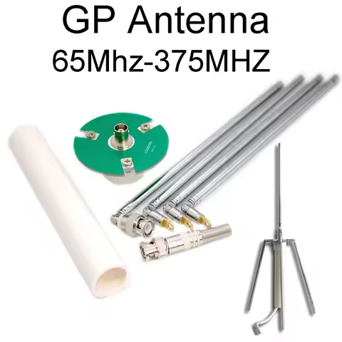 FM GP Antenna 65Mhz-375MHZ For FM Transmitter Receiver Campus Broadcast Telescopic Antenna BNC Q9 RF