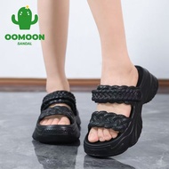OOMOON Sandal karet wanita  EVA sepatu wanita berkualitas tinggi 6cm sendal wanita korean style
