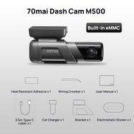 KFJND กล้องติดรถยนต์70mai M500 P 70mai 170FOV 1944P M500ติดรถยนต์ DVR กล้องวิดีโอ GPS ADAS 24H จอภาพ