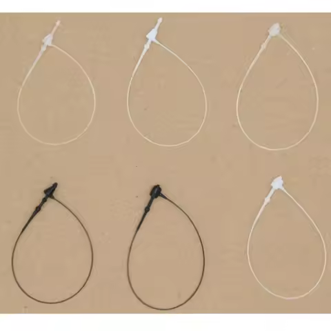 80MM1000pcs Glue Needle Buckle Garment Label Seal Strings White Clear Plastic Snap Lock Pins Securit