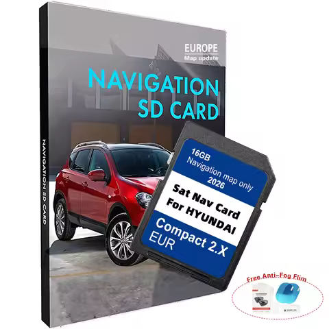 Latest 2026 Compact 2.X Navigation GEN2 Europe Map Plug and Play for Hyundai H1 i20 Santa Fe Grand S