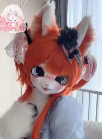 Customized Fursuit Kemono Head Handmade Custom Fursuit head Furry Kigurumi Head Yis Cosplay Kemono H