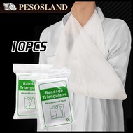 10Pcs Triangular Bandage Wrap Bandage Fracture Fixation 96cm x 96cm x 136cm
