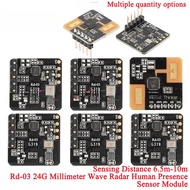 5pcs/2pcs Rd-03 24G Radar Sensor Module 2.4Ghz Human Body Micro Motion Sensing Detection ISM Radio B