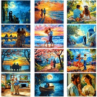 DROFE Painting by Number Lovers Paint by Number With Frame Acrylic paint Wall Art Home Decor