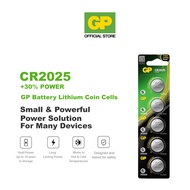GP Lithium CR2025 Coin Cell Battery (Card of 5)