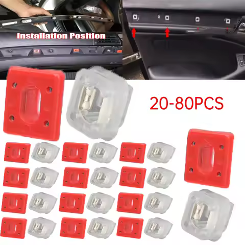 40-80X Car Door Interior Dashboard Dash Trim Panel Moulding Clips Retainer Grommet For BMW 3Series E