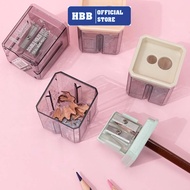 Giant pencil sharpener in 3 colors - high quality plastic - cute pencil sharpener for children - sta