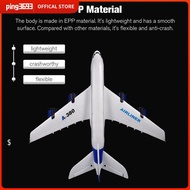 PING3693 ของขวัญเด็ก สำหรับเครื่องบินแอร์บัส A380 ตัวควบคุม2.4G เครื่องร่อนบังคับวิทยุ เครื่องบินควบคุมระยะไกล โฟม EPP ของเล่นเครื่องบิน