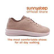 Sunnystep - Balance Runner - Sneakers in Nude Suede - Most Comfortable Walking Shoes