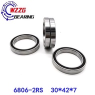 WZZG 1PC 6806-2RS Hybrid Ceramic Bearing 30*42*7mm Thin Wall Bearing