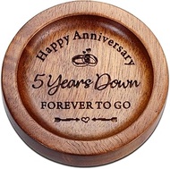 5 Year Anniversary Wood Gifts for Him Her 5th Anniversary Wedding Gifts for Wife Husband Couple Wood