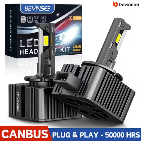 BEVINSEE D1S D1R LED CANBUS D3S D3R D2S D2R D5S HID Xenon 6000K Car Lamp For VW Golf 6 For BMW E92 E