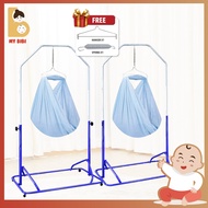 (New Design) Baby spring cot stand rangka buaian baby cradle swing buaian elektrik rangka buai baby 