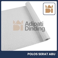 Plain Gray Fiber Roll Wall Sticker Wallpaper Size 45CM X 8M 3D Premium Paper Textured