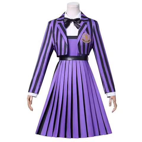 Wednesday Season 2 Cos Enid Purple School Uniform Halloween Cosplay Adams Costume