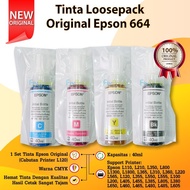 Tinta Printer EPSON L120 ASLI 100% 664 T6641 40ml loosepack 1 satu set