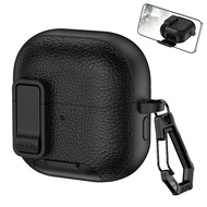Leather Texture Design for FreeClip 2 with Phone Holder, Secure Lock  Shockproof Protective Cover fo