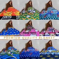 HM Single cashmere  Blanket Quilt Comforter - Selimut Kapas Lembut, Ringan, dan Boleh Dicuci