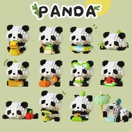 Panda Building Blocks Micro Particle Assembled Toy Building Blocks Panda Block Kids