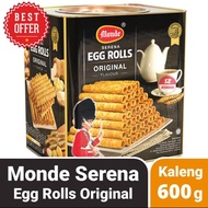 Monde serena egg rolls 600 gram kaleng biscuits / Monde serena egg rolls 300 gram kaleng Biscuits