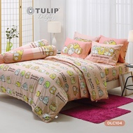 TULIP ชุดเครื่องนอนทิวลิป ผ้าปูที่นอน ผ้าห่มนวม รุ่น TULIP Delight  ลิขสิทธิ์การ์ตูน Sumikko  ลาย DLC104