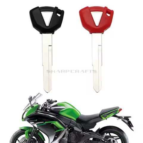 Motorcycle Blank Key Uncut Blade For Kawasaki ZX6R ZX9R ZX10R ZX12R ZX14R ZZR1400 ZRX1200 ZR1200 Nin