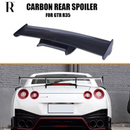 Nismo Style Real Carbon Fiber Rear Trunk GT Wing Spoiler with Red Led Light for Nissan GT-R GTR R35 