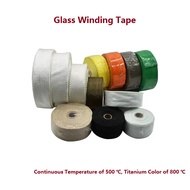Glass Winding Tape, Motorcycle Modification Exhaust Pipe Banana Cloth With Smoke Exhaust Pipe Insulation Cotton Sound Insulation Cotton Fireproof Cloth With Anti Scalding Cloth-10m